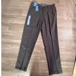 Haggar Cool Right Performance Flex Slim Fit Dress Pants Dark Grey 30x30 HC81083